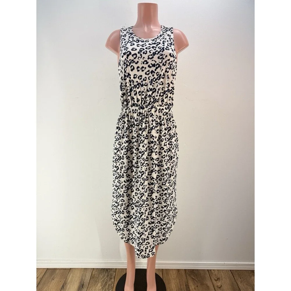 NEW Banana Republic Sleeveless Women Dress Size M Criss Cross Back - Picture 2 of 13